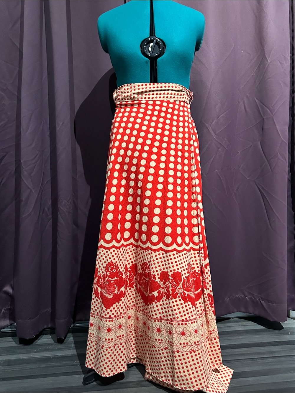 Vintage 1970’s maxi wrap skirt